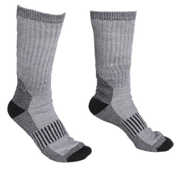 NEW Wool Blend Thermal Socks 2 PAIRS Performance Work GRAY Shoe 6 - 12.5 Men’s - Picture 5 of 14